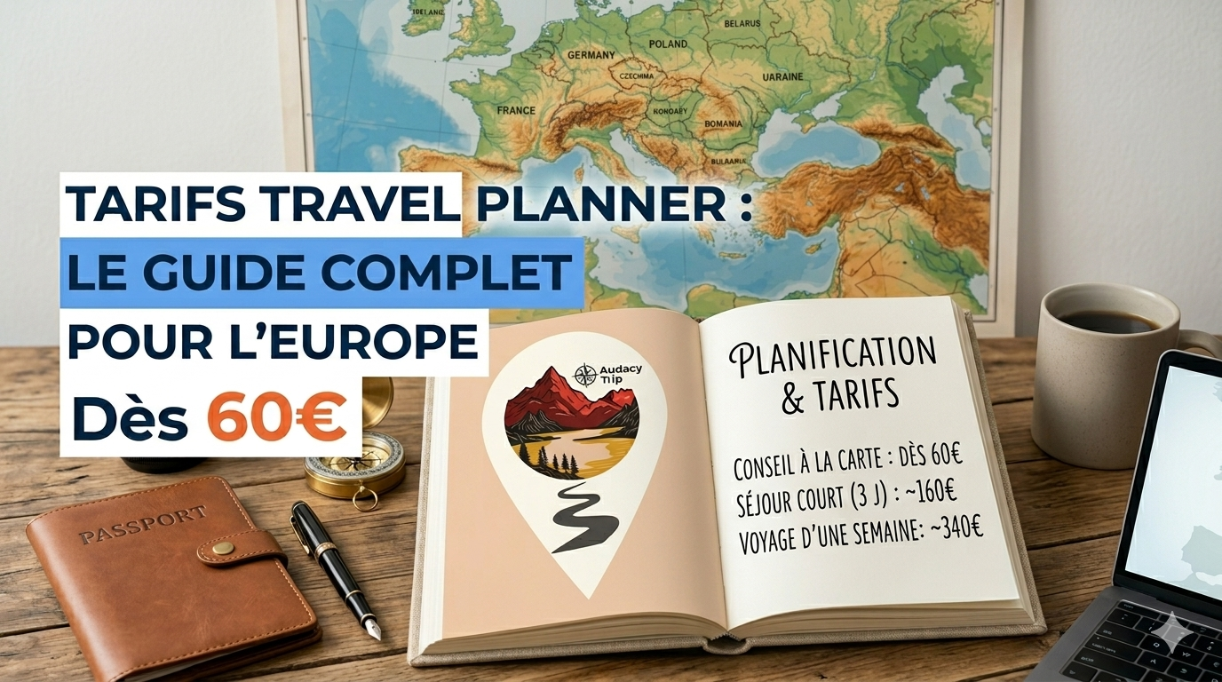 Combien coûte un travel planner ? Tarifs en France et en Europe